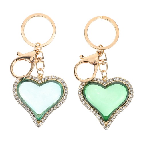 Heart shaped keychains 2pcs - shaped,