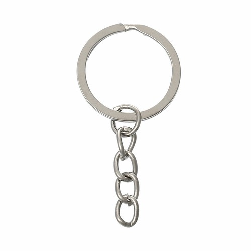 Key chains round silver - key,
